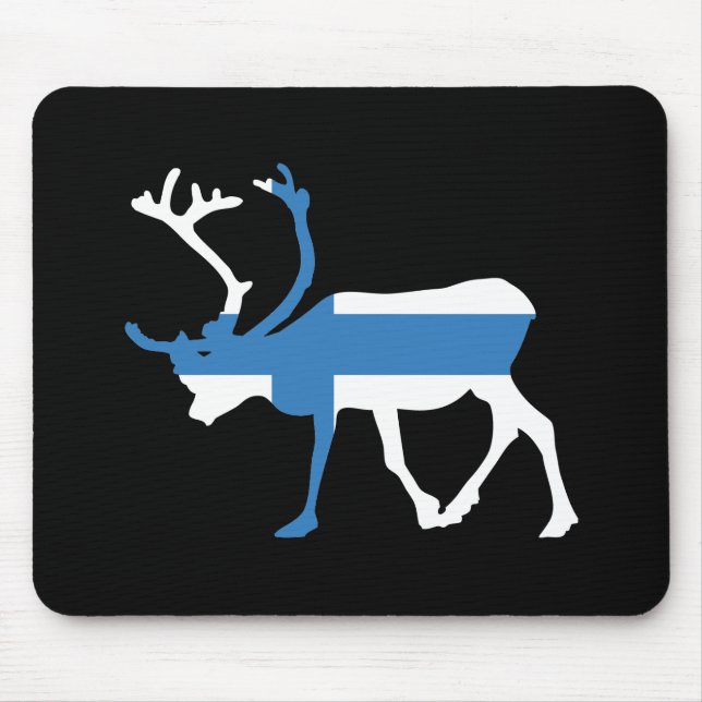 Alfombrilla De Ratón Reno Mousepad de Finlandia (Frente)