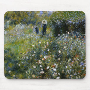 Alfombrilla De Ratón Renoir mujer con parasol en Bella Artes de jardín