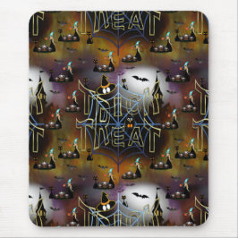 Alfombrilla De Ratón Repetición de araña gótica