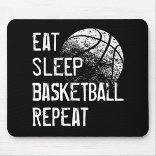 Alfombrilla De Ratón Repetición de básquetbol para dormir para hombres