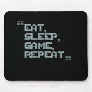 Alfombrilla De Ratón Repetición de juego de sueño de Comer - almohadill