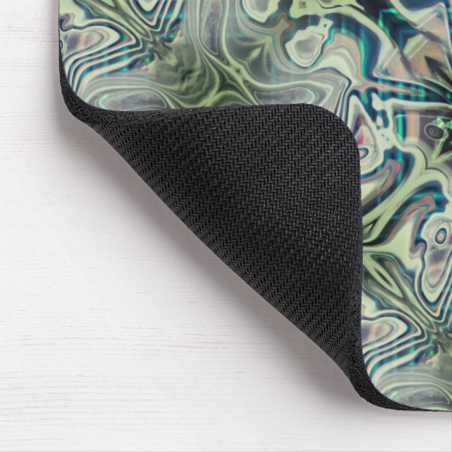 Alfombrilla De Ratón Repetición del thro ciano verde grisáceo (Esquina)