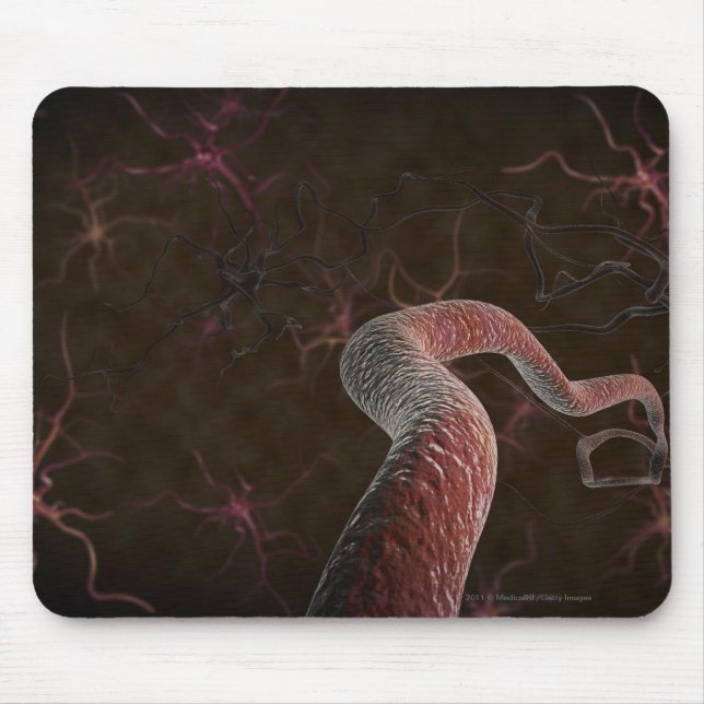 Alfombrilla De Ratón Representación de Digitaces de neuronas (Frente)