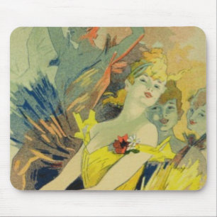 Alfombrilla De Ratón Reproducción de una publicidad de poster "entre