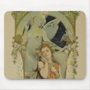 Alfombrilla De Ratón Reproducción de una publicidad de poster la óper