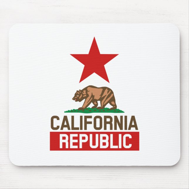 Alfombrilla De Ratón República California (Frente)