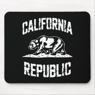 Alfombrilla De Ratón República de California Estado Grizzly Retro Vinta