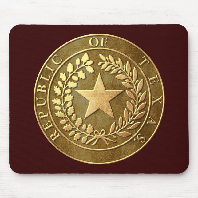 Alfombrilla De Ratón República del sello de Tejas (Frente)