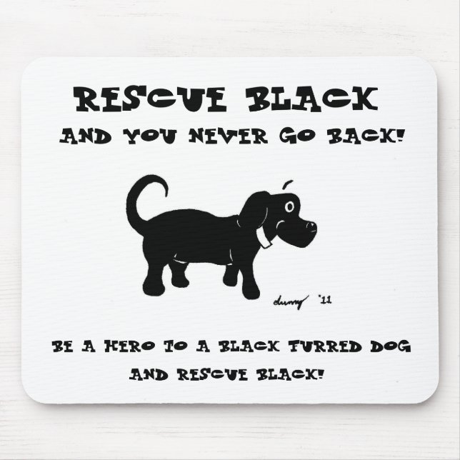 Alfombrilla De Ratón Rescue Black Dogs Mousepad (Frente)