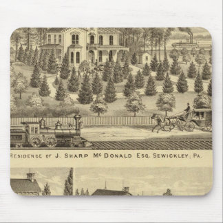 Alfombrilla De Ratón Residencia de J Sharp McDonald Sewickley