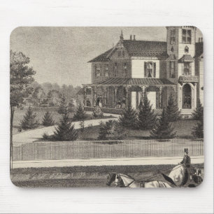 Alfombrilla De Ratón Residencia de James G Gowdy, río Tom, NJ