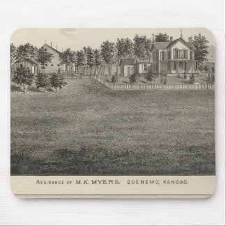 Alfombrilla De Ratón Residencias, región de Quenemo y Lyndon, Kansas