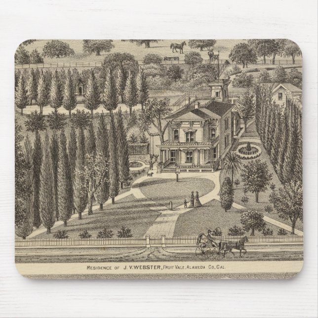 Alfombrilla De Ratón Residencias Webster y Badger (Frente)