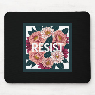 Alfombrilla De Ratón Resist - Anti Trump Floral Political Protest