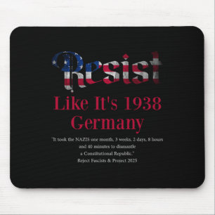 Alfombrilla De Ratón Resist Pritker Cita Alemania 1938 Rechaza El Fasci