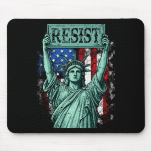 Alfombrilla De Ratón Resiste Retro No Es Mi Presidente Anti-trump