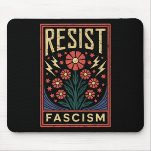 Alfombrilla De Ratón Resistir al fascismo como protesta contra Trump