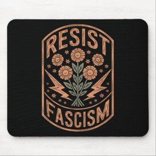 Alfombrilla De Ratón Resistir al fascismo como protesta contra Trump