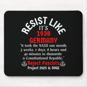 Alfombrilla De Ratón Resistir como si fuera Alemania en 1938