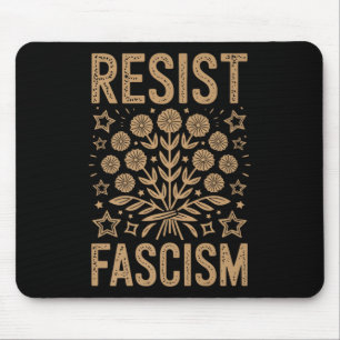 Alfombrilla De Ratón Resistir el fascismo como protesta contra Trump Pr