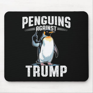 Alfombrilla De Ratón Resistir Pingüinos Contra Trump - Hacer Impuesto a
