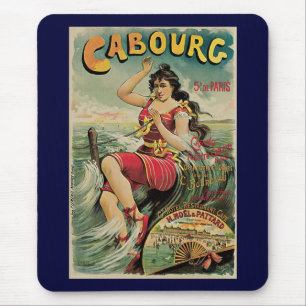 Alfombrilla De Ratón Resort de playa Cabourg, Francia, Arte de viaje vi