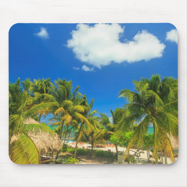 Alfombrilla De Ratón Resort de playa tropical, Belice (Frente)