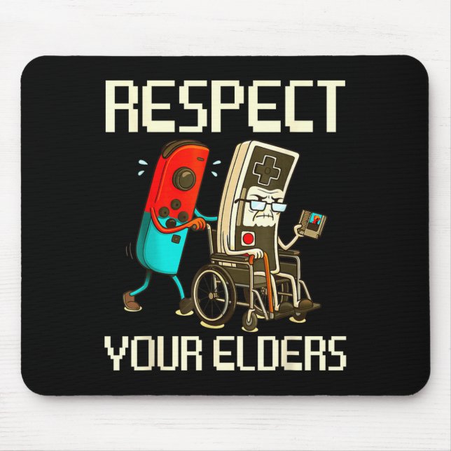 Alfombrilla De Ratón Respect Your Elders Gaming Clic  (Frente)