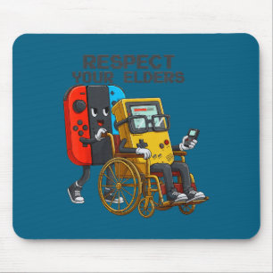 Alfombrilla De Ratón Respeta a tus mayores Control de juegos Retro dive