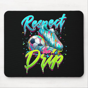 Alfombrilla De Ratón Respetar El Drip Fútbol Helado Drip Con Purpurina