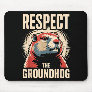 Alfombrilla De Ratón Respetar El Estilo De Cartel Político De La Marmot