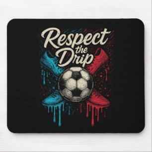 Alfombrilla De Ratón Respetar El Goteo Fútbol Ll Calzado Niños Adolesce