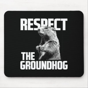 Alfombrilla De Ratón Respetar la marmota Día de la marmota