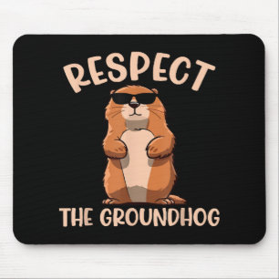 Alfombrilla De Ratón Respetar la marmota - Día de la marmota de la marm