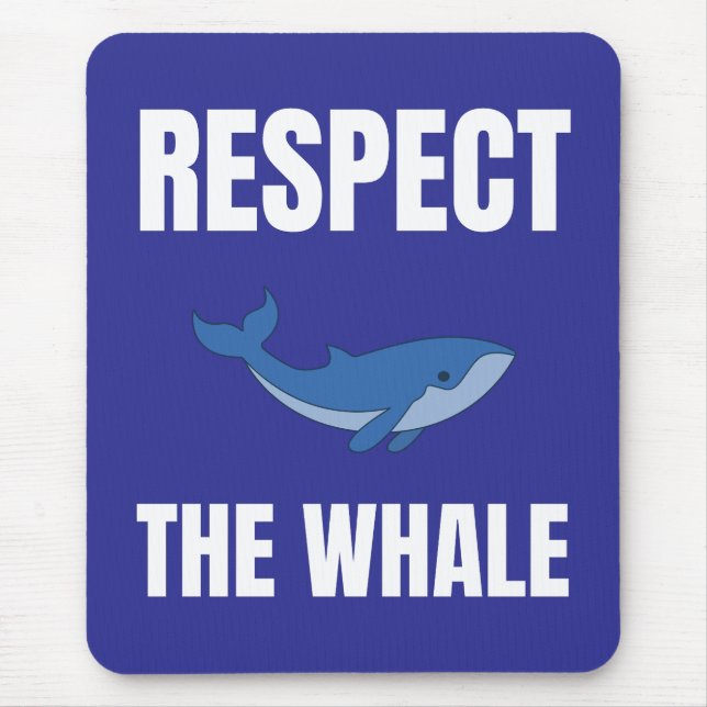 Alfombrilla De Ratón Respeto a la ballena (Frente)