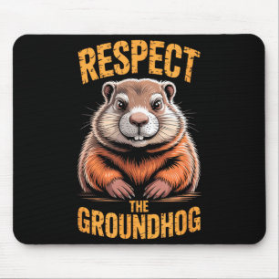Alfombrilla De Ratón Respeto Al Día De La Marmota Divertido Punxsutawne