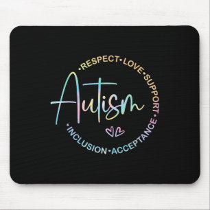 Alfombrilla De Ratón Respeto Amor Apoyo Autismo Conciencia Mes Mujeres