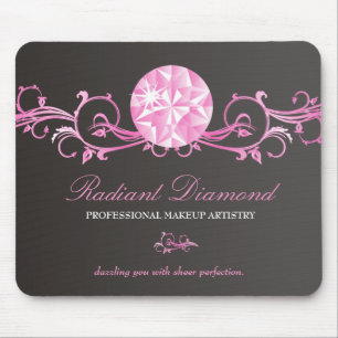 Alfombrilla De Ratón resplandor del diamante 311-Pink