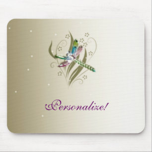 Alfombrilla De Ratón Resplandor Mousepad de la libélula