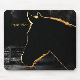 Alfombrilla De Ratón Resplandor-Ordenador equino Mousepad