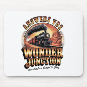 Alfombrilla De Ratón Respuestas Vbs Wonder Junction Tren Cristiano Vint