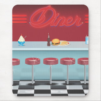 Alfombrilla De Ratón Restaurante Diner Todo Americano