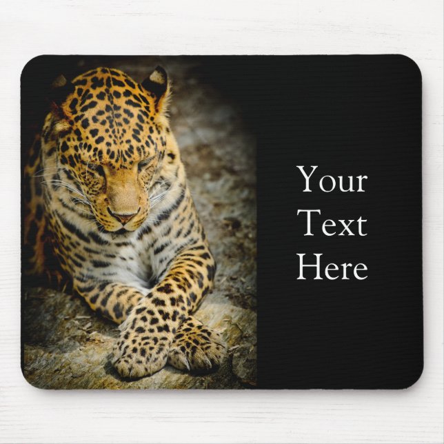 Alfombrilla De Ratón Resting Leopard Mousepad (Frente)