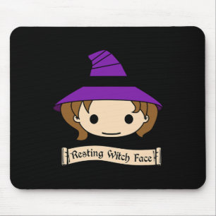 Alfombrilla De Ratón Resting Witch Face Halloween Costume