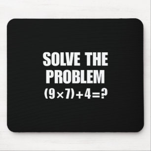 Alfombrilla De Ratón Resuelve el problema 67 Meme Seis Siete Matemática