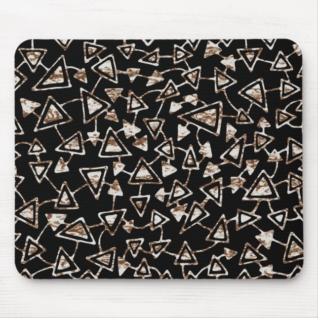 Alfombrilla De Ratón Resumen 021112 - Pintura gruesa sobre negro (Frente)