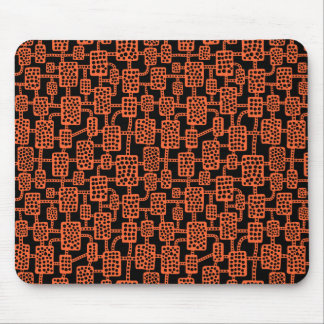 Alfombrilla De Ratón Resumen 041113 - Naranja de otoño en negro