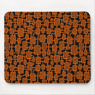 Alfombrilla De Ratón Resumen 041113 - Naranja en negro