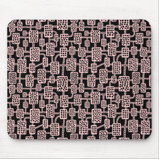 Alfombrilla De Ratón Resumen 041113 - Rosa oscuro en negro