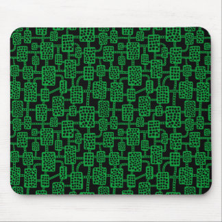Alfombrilla De Ratón Resumen 041113 - Verde de hierba sobre negro